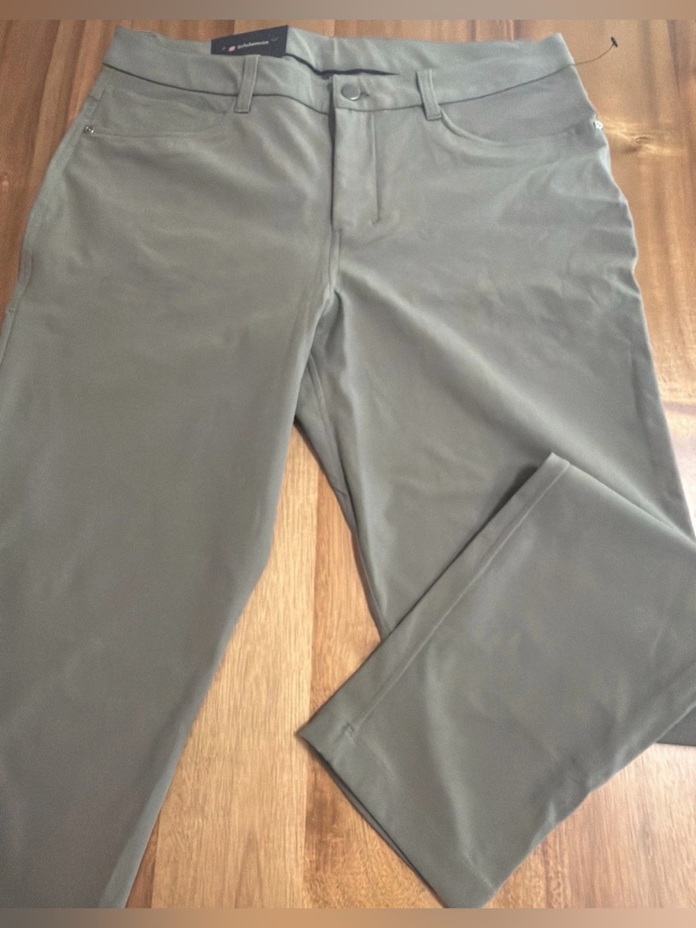 New Lululemon ABC Slim Fit Pant 33x34 Warpstreme Olive Green